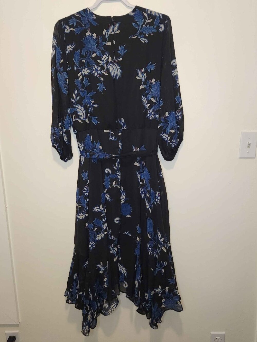 Lane Bryant NWT Black/Blue Floral Dress